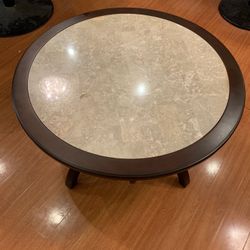 BEAUTIFUL NEW 38” ROUND MARBLE COFFEE TABLE