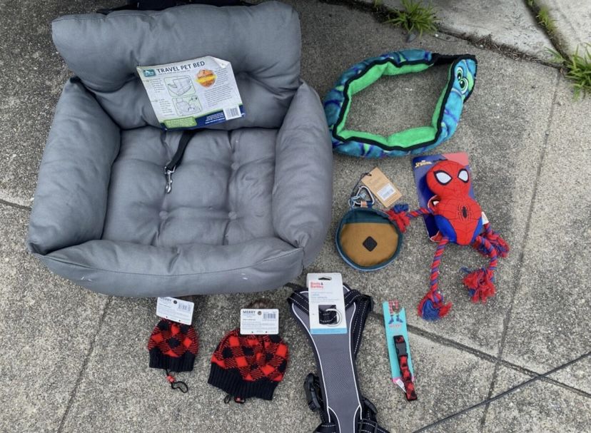 Dog Bed, Dog Food Metal Box, Dog Couch Cover And Other Dog Stuff