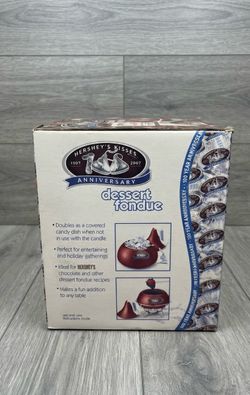 Fondue Set Hershey's Kisses 100th Anniversary Set Brown Dessert Fork Candle