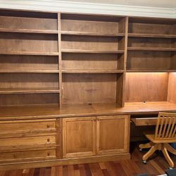 Solid Wood Wall Unit, Custom Made