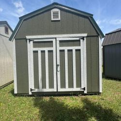 10x12 Lofted Storage Building With Electric And Free Delivery 
