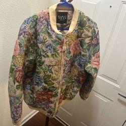 Floral Bomber Jacket 