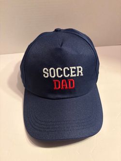 Soccer Dad Embroidered Navy Baseball Cap