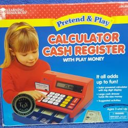 Vintage 1990's Pretend & Play Calculator Cash Register