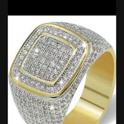 *NEW ARRIVAL* White Sapphire Pave Ring Jewelry SZ 7 / 8 / 9 / 10 *See My Other 500 Items*