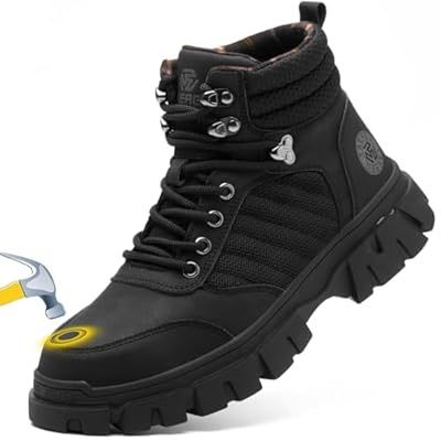🥾Waterproof Steel Toe Boots - For Comfortable Mens Safety Work Boots Indestructible 🥾🥾
