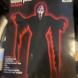 Ghost Face Halloween Hooded Robe Only