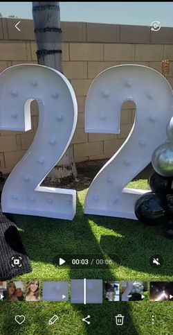 Marquis Foam Numer 22 New Use Ones For A Bday Party