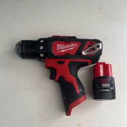 Milwaukee 2407-20 M12 3/8 Drill/Driver With Battery Used  $50 Obo 