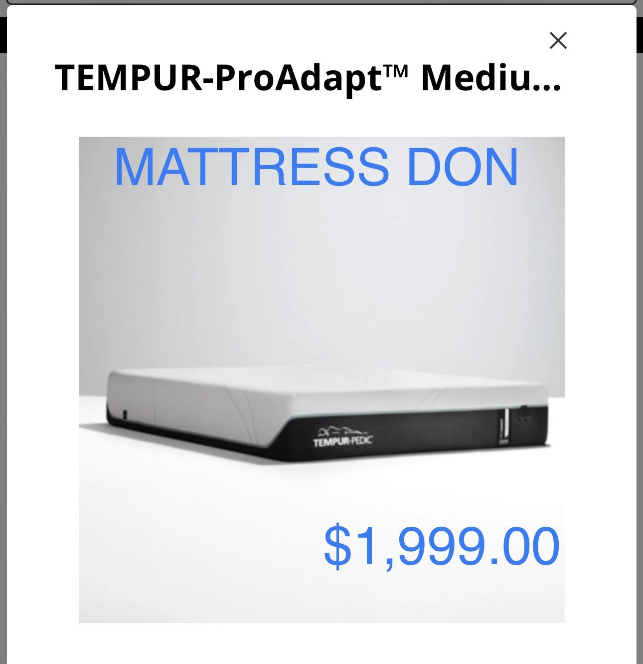 King Queen Size Tempurpedic ProAdapt,  ProBreeze,  LuxeBreeze Mattress  Pro Breeze /Luxe Adapt /Pro Adapt /Adapt /cloud /Tempur pedic contour Supreme 