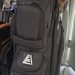 ASK ECHO T-Lock Golf Cart Bag with 14 Way Organizer Divider Top, Premium Cart Bag with Handles and Rain Cover for Men