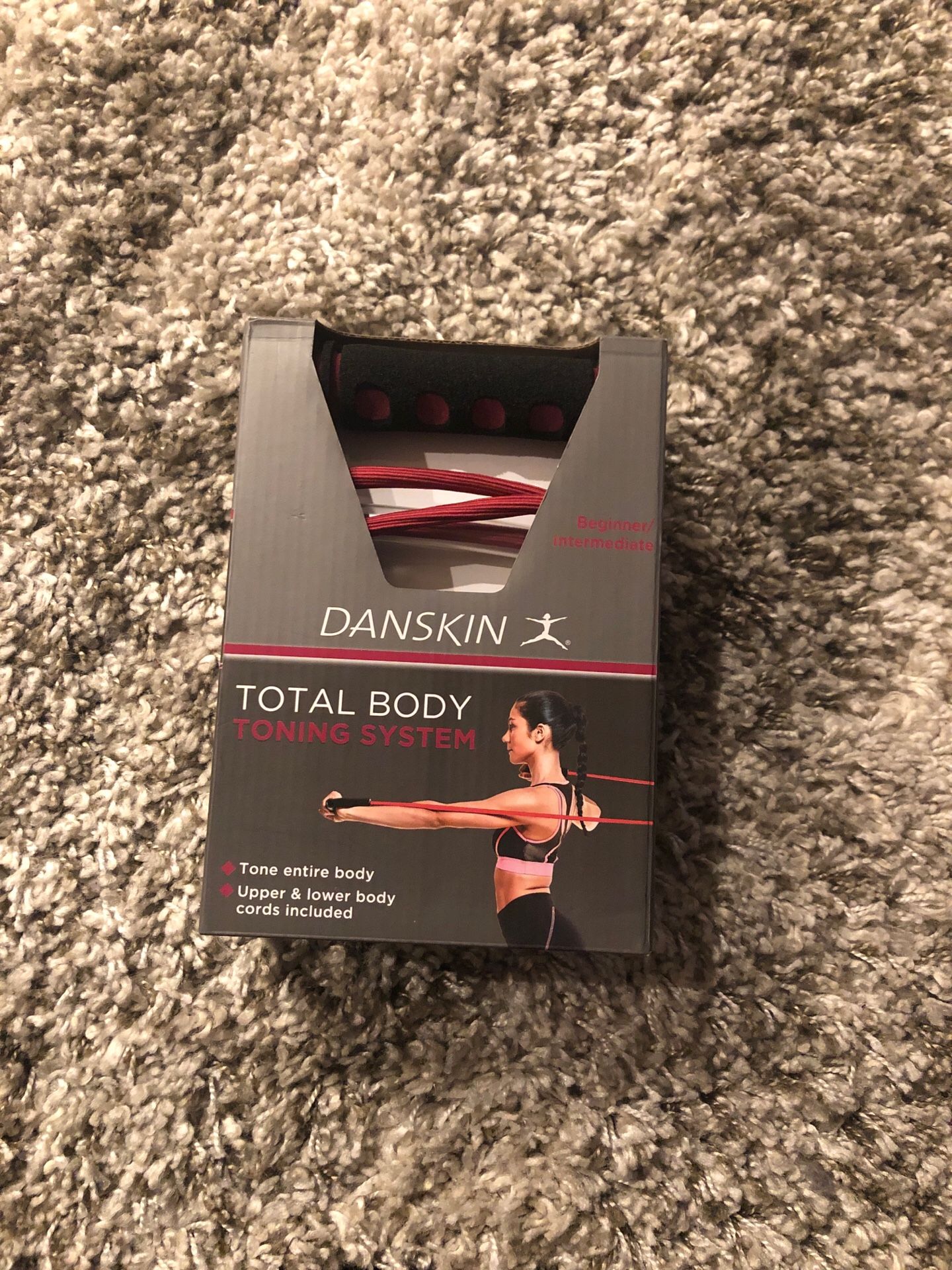 Sealed Danskin total body toning system weights. Workout gym straps. Resistance bands. New
