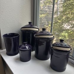 Fiesta Canister Set Plum