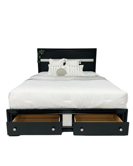Winter Sale!! Full/Queen and King Size Wooden Storage Bed, Financing & Free Delivery