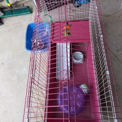 Bunny/Rabbits cage with supplies