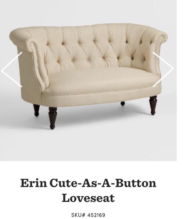 World Market Erin Cute As A On Love Seat For In Chino Erin Cute As A On Love Seat