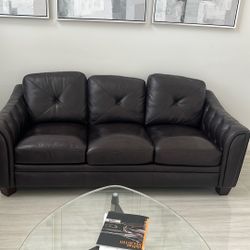 Leather sofa