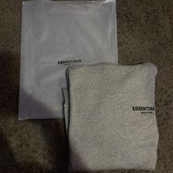 Men’s grey essentials hoodies