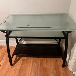 Glass Fog Desk