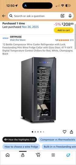 Mini wine cellar