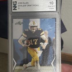 Josh Allen Gem Mint 10 Rookie