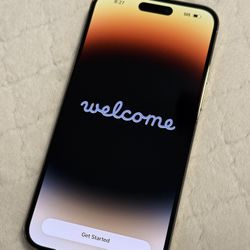 Gold iPhone 14 Pro Max - 256GB Storage. 