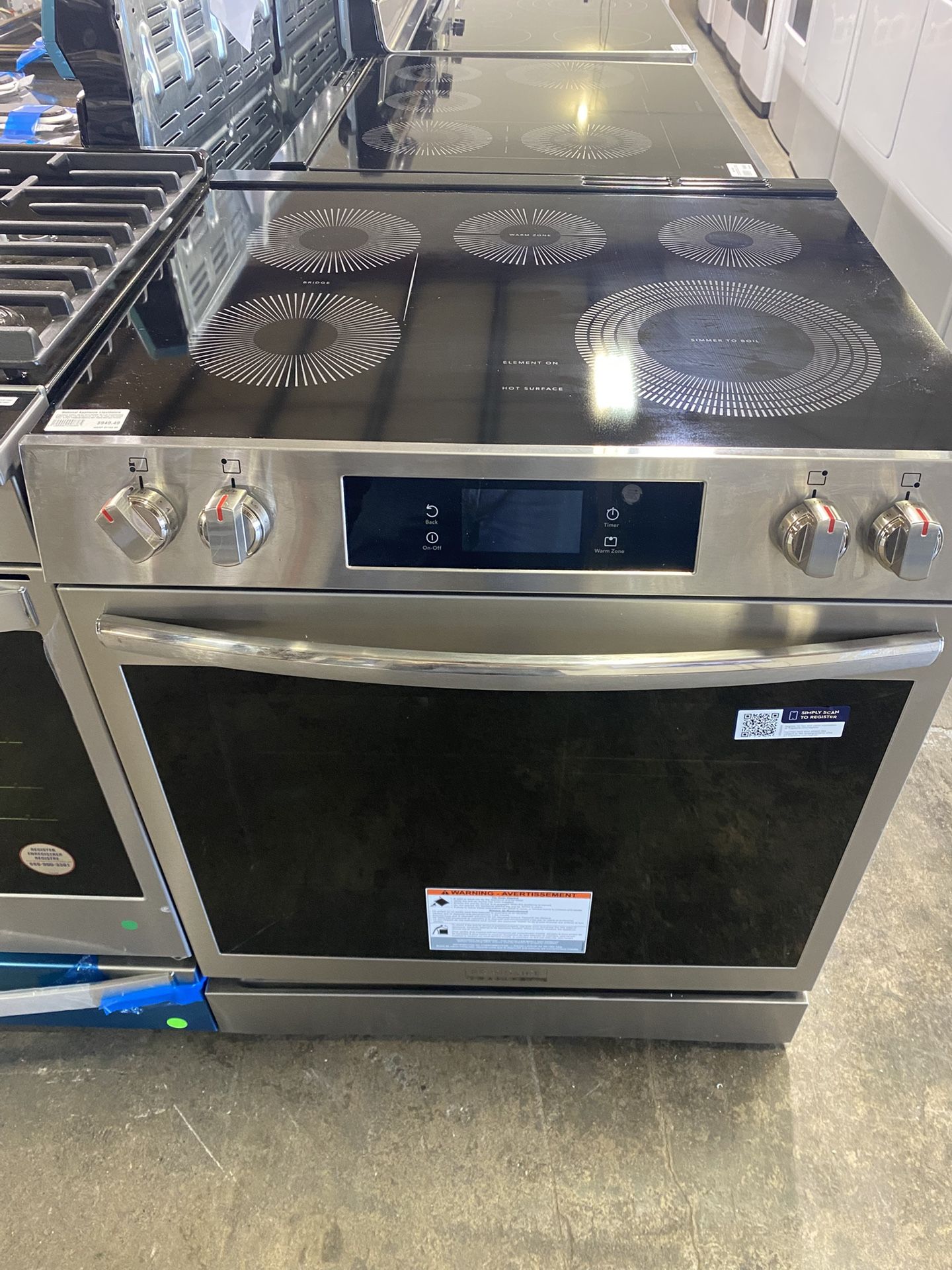 Frigidaire Gallery Series GCFE3060BF 30 Inch Freestanding Electric Range with 5 Elements, 6.2 cu. ft. Total Convection Oven National Appliance Liquid