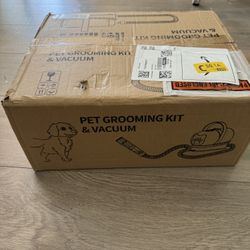 Dog Grooming Kit with Vacuum – 6-in-1 Pet Hair Trimmer, Clippers, Nail Grinder, and Grooming Tools