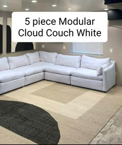 Cloud Couch Modular Sectional Sofa White