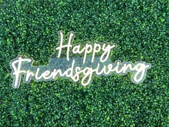 Friendsgiving neon sign