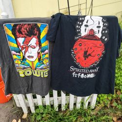 David Bowie And Spirited Away Shirts