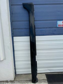 09-15 Jaguar XF X250 Left Exterior Skirt Rocker Molding Trim Black