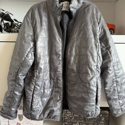 🧥 West Loop Women’s Ultra Lightweight Puffer Jacket – Gray, Size XXL