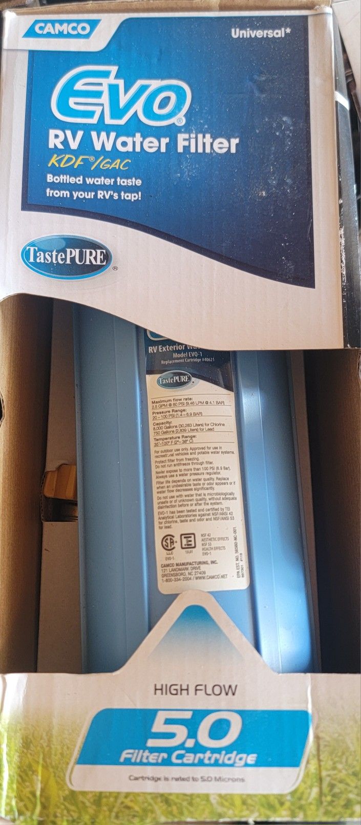 EVO Water Filter For RV