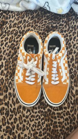 Yellow checkered vans