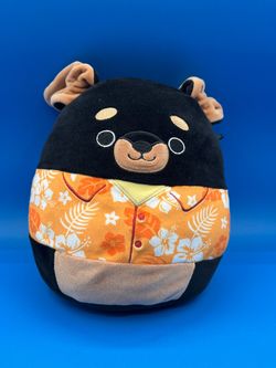 Squishmallows black bat plush doll