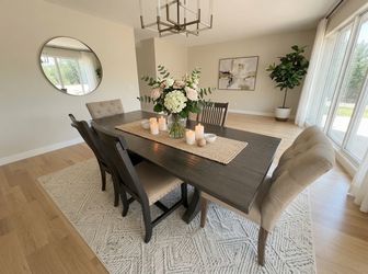 Beautiful Solid Wood 6-Chair Dining Set (4, 6, or 8 chair options)