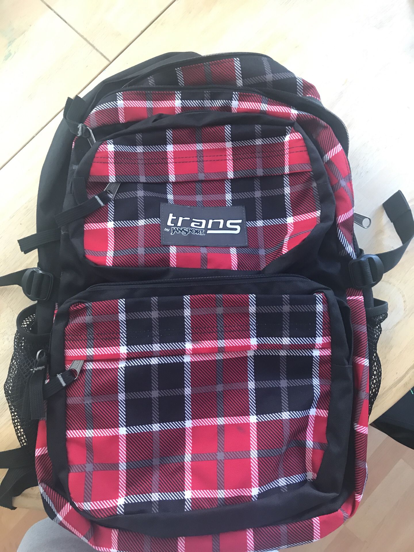 Jansport plaid backpack