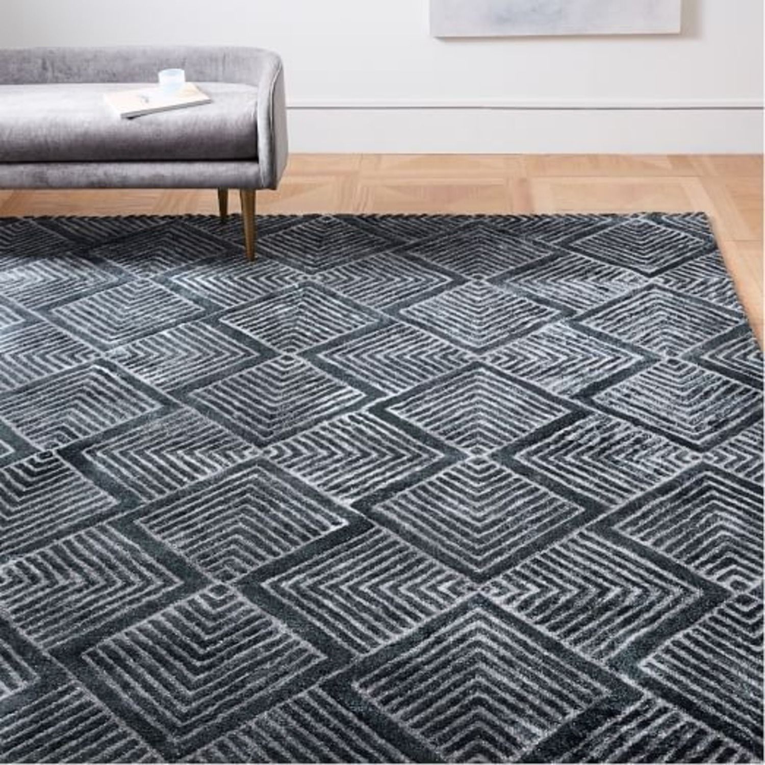 West Elm Radiating Diamonds Rug 8X10