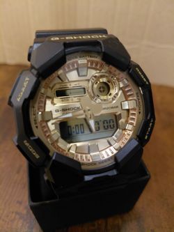 Casio G-Shock Black and Gold Watch
