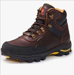 SUREWAY Men's 6 Inch Soft/Steel Toe Waterproof leather Work Boots