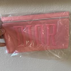 Christian Dior Beauty Bag Pink Velvet NEW