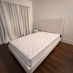 Twin Bed Frame + Mattress (Great Condition)