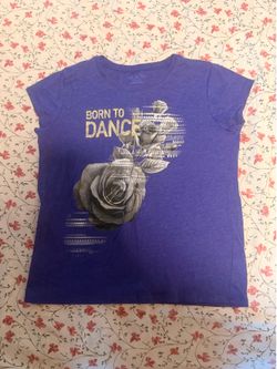 The Children's Place Girls "Born to Dance" Floral Graphic Tee