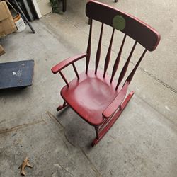 Kids Red Rocking Chair