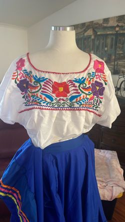 Falta Y Blusa Para Bailar Folclorico Media  L Las Dos Nuevos Quiero70dlls X El Juego 