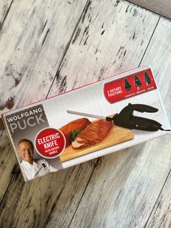 NEW Wolfgang Puck Electric Carving Knife with Rotary Handle