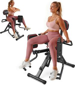HA1 2-in-1 Hip Abductor and Adductor, Glute & Inner Thigh Workout Equipment for Home Gym, Leg Workout and Booty Builder with 6 Adjustable Resistance B