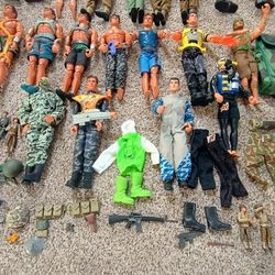 Entire Vintage Military Vintage  29 PIECE GI JOE ACTION FIGURE COLLECTION.  1964 BLONDE GI JOE  Thru 1990'S. See our other great vintage art antiques 