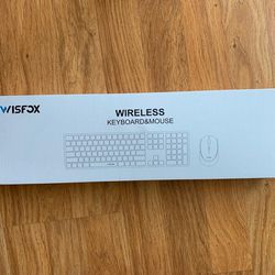 Brand New Wisfox wireless keyboard and mouse